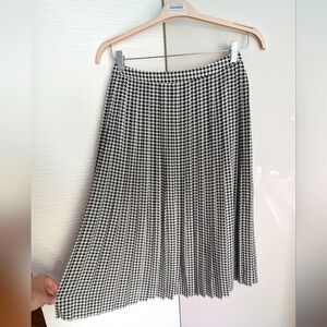 J Crew Houndstooth Midi Skirt